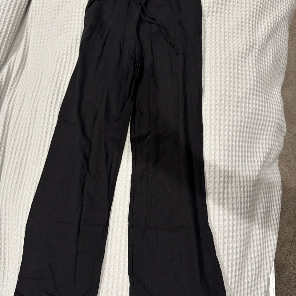 H&M Black Elastic Waist Pants